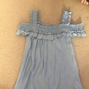 Anthropology blue shirt